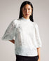 LILIOH-Tops-Unleash your inner flower child with LILIOH. With half-length balloon sleeves and a delicate floral print, it's perfect for when you want to make a statement without saying a word. Blouse Half length balloon sleeves High neck Half zip fastening Delicate floral print- Ted Baker Romania